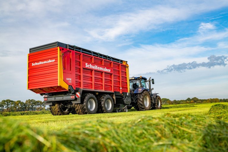 Afbeelding van een grassilagewagen van Schuitemaker.